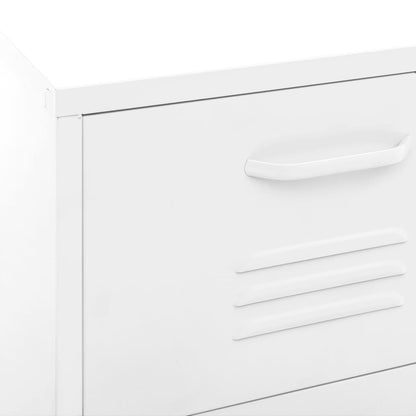 Armadio di stoccaggio bianco 42.5x35x101.5 cm in acciaio