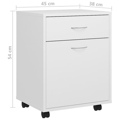 45x38x54 cm Agglomerato White Rollert