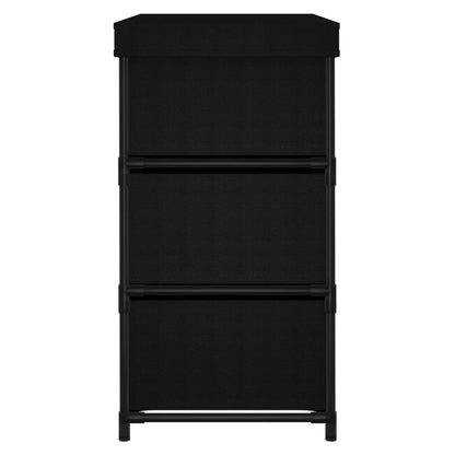 Armadio di stoccaggio con 6 cassetti 55x29x55 cm in acciaio nero