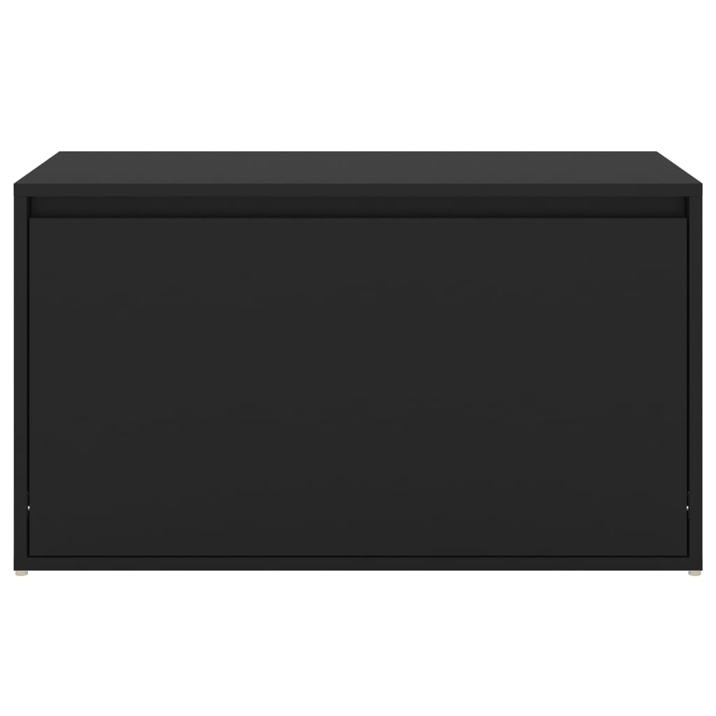 Banc d'entrée 80x40x45 cm Noir Aggloméré