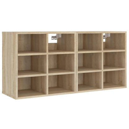 Shoe cabinets 2 pcs Sonoma oak 52.5x30x50 cm