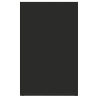 Armadietto di medicazione nera 80x40x65 cm ingegneria in legno