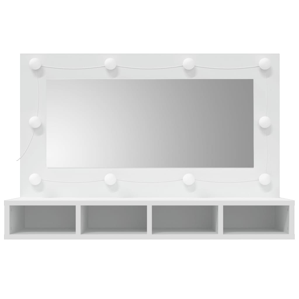 Coiffeuse avec LED Blanc 90x31,5x62 cm