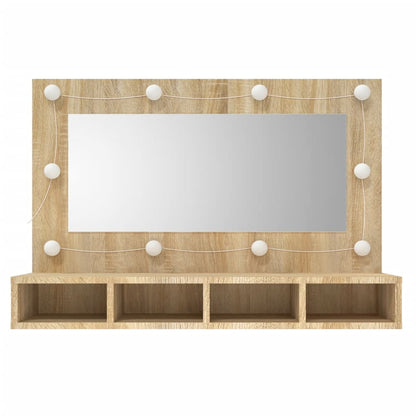 Coiffeuse avec LED Chêne SONOMA