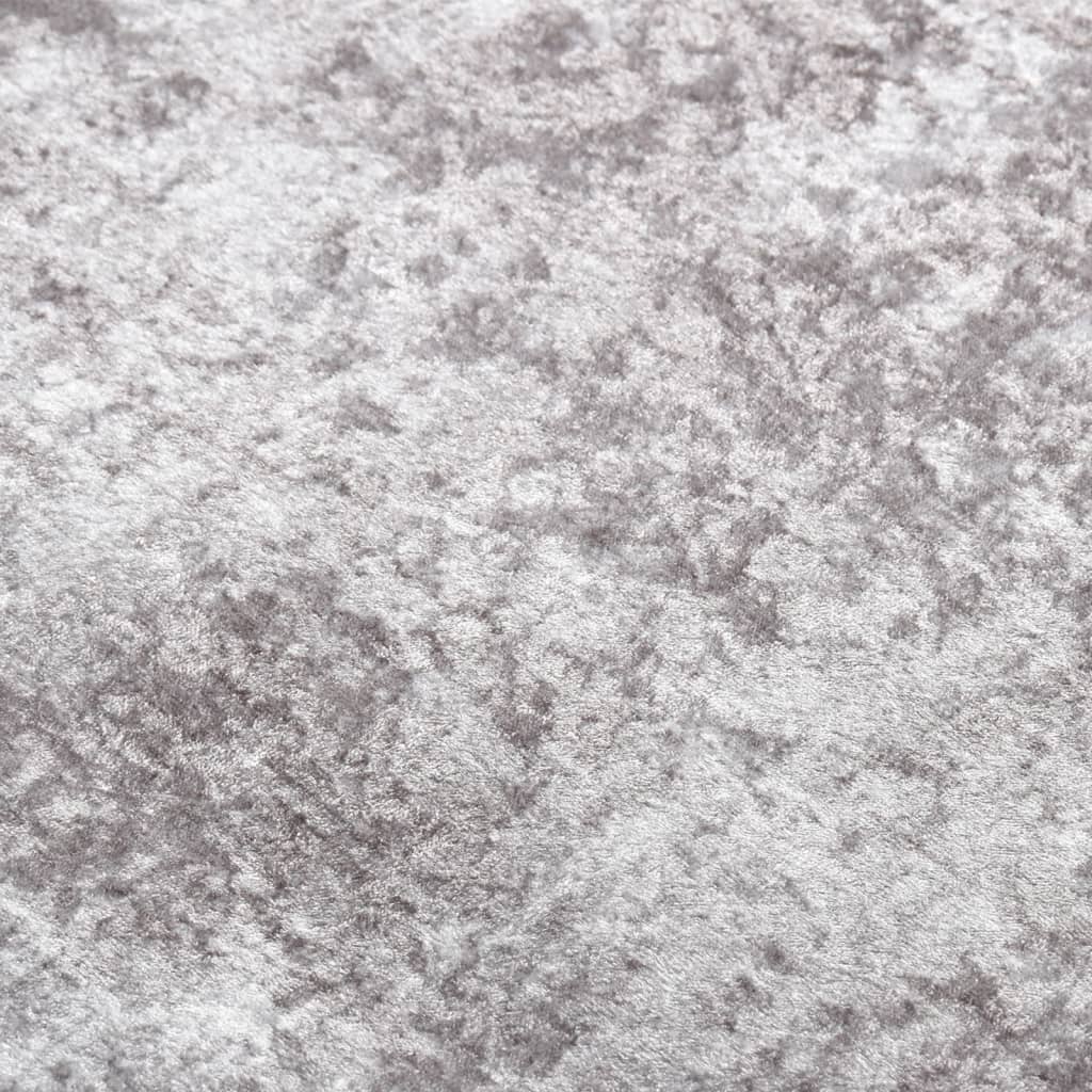 Tapis lavable antidérapant 120x180 cm Gris