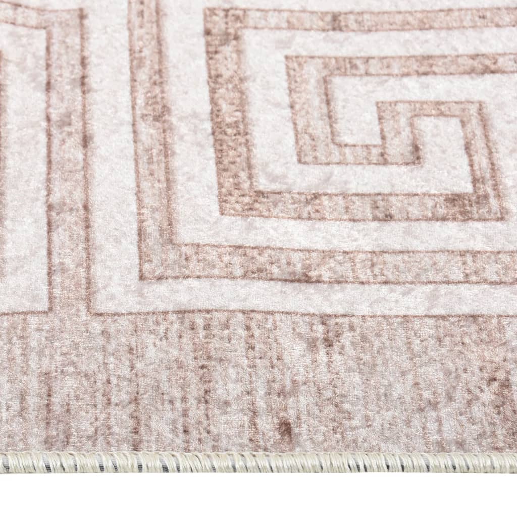 Tapis lavable antidérapant 120x180 cm Beige