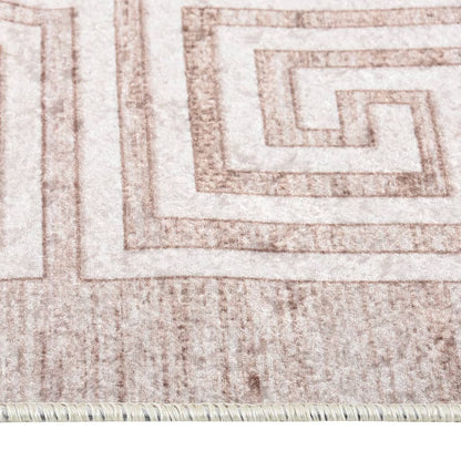 Tapis lavable antidérapant 120x180 cm Beige