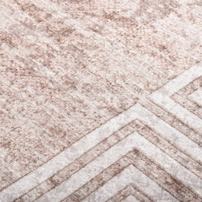 Tapis lavable antidérapant 120x180 cm Beige