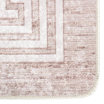 Tapis lavable antidérapant 120x180 cm Beige