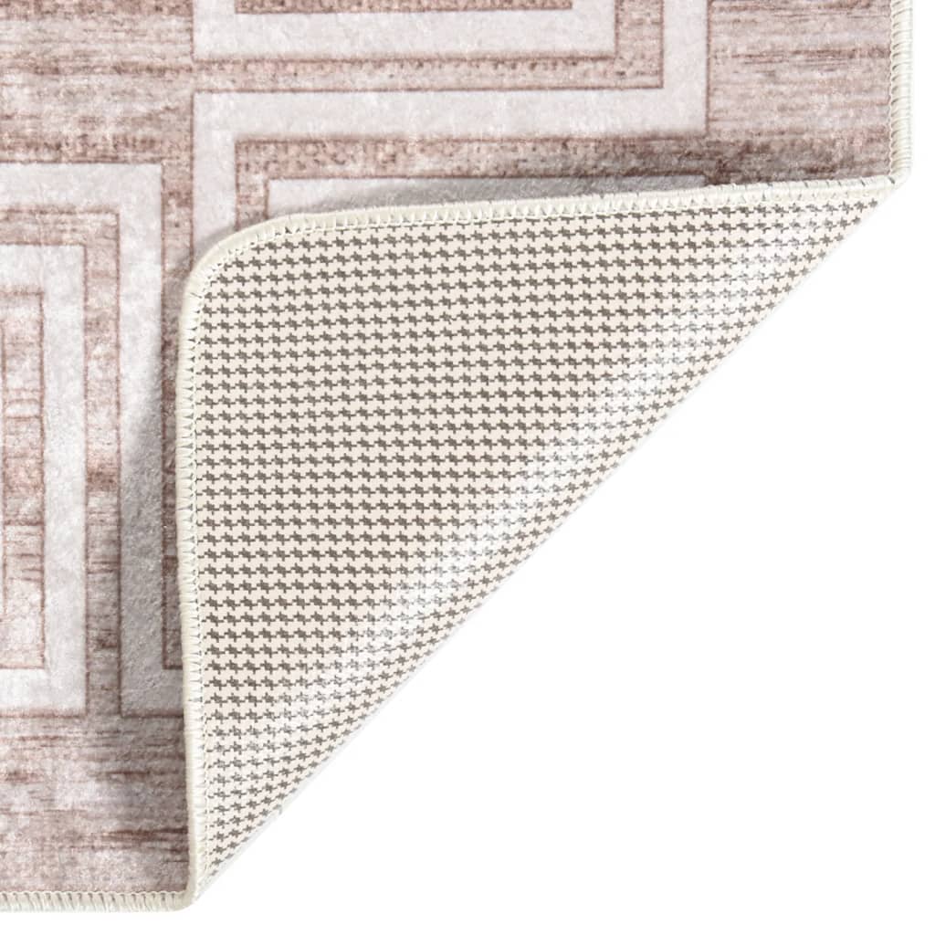 Tapis lavable antidérapant 120x180 cm Beige