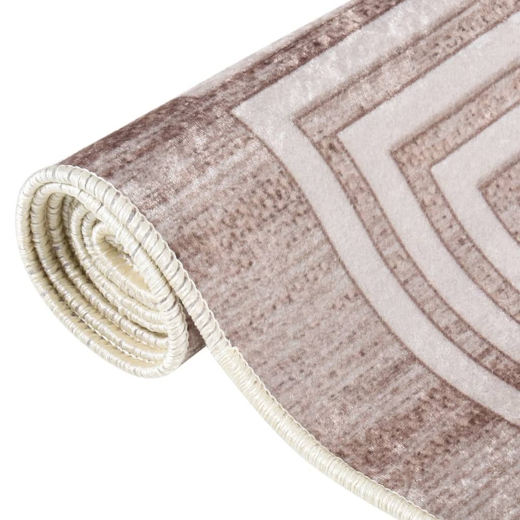 Tapis lavable antidérapant 120x180 cm Beige