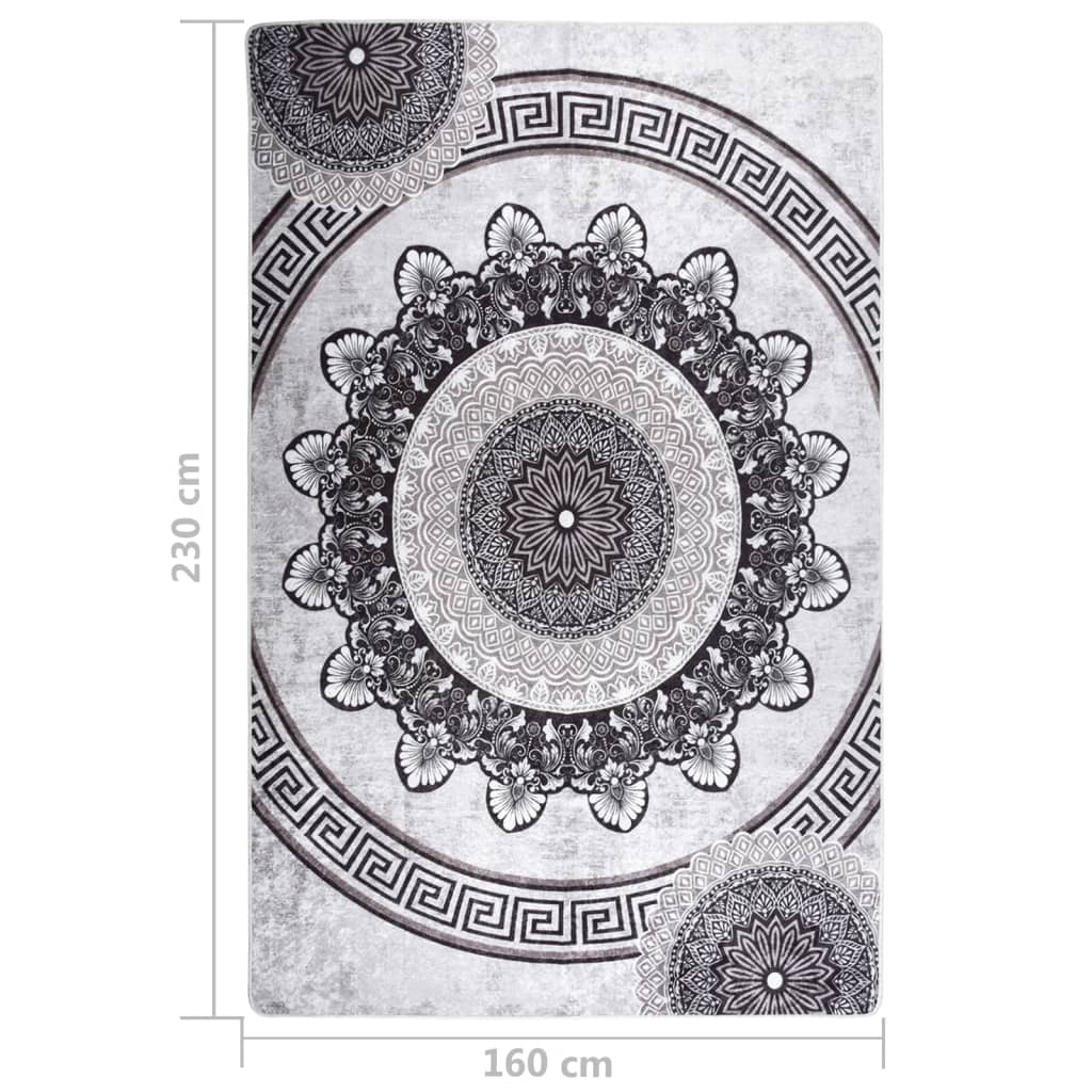 Tapis lavable antidérapant 160x230 cm Multicolore
