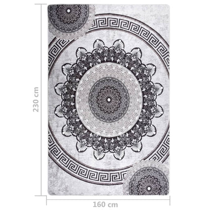 Tapis lavable antidérapant 160x230 cm Multicolore
