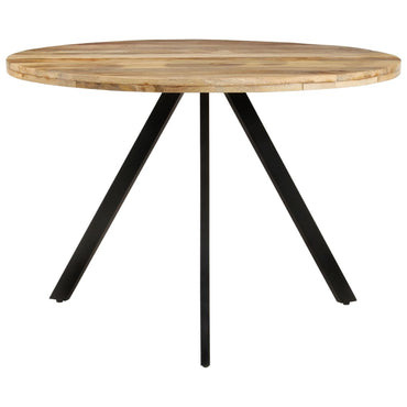 Table à manger ronde 110cm Bois de manguier massif