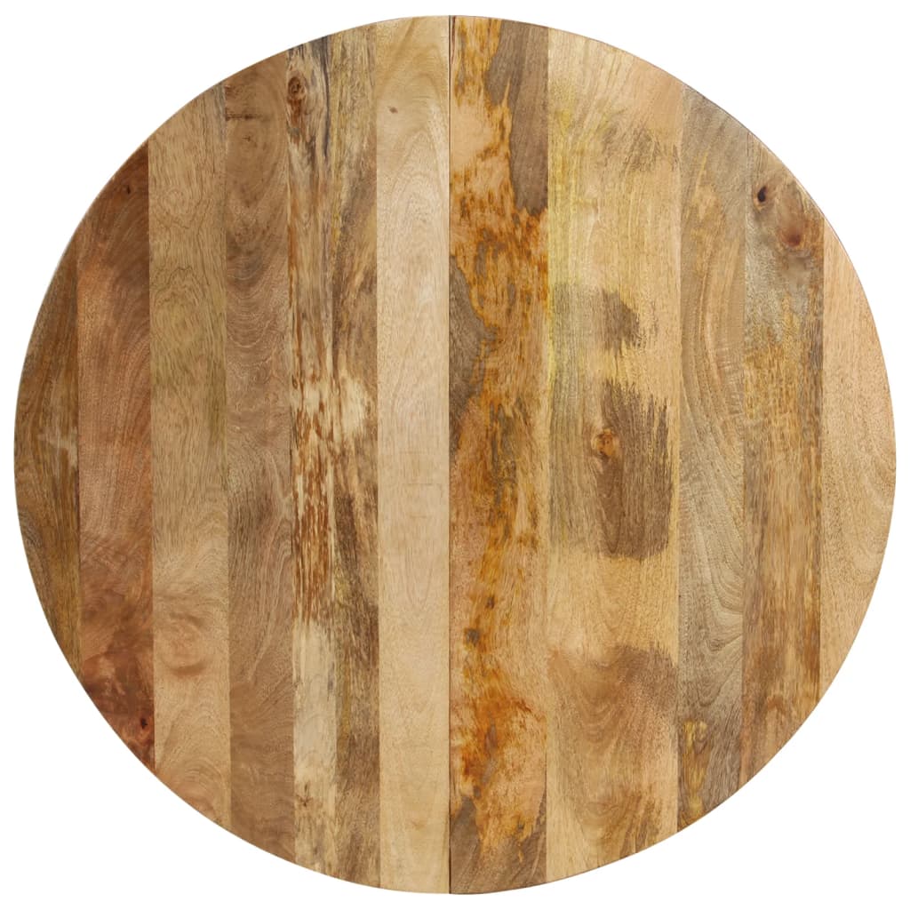 Table à manger ronde 110cm Bois de manguier massif
