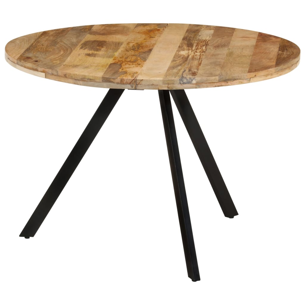 Table à manger ronde 110cm Bois de manguier massif