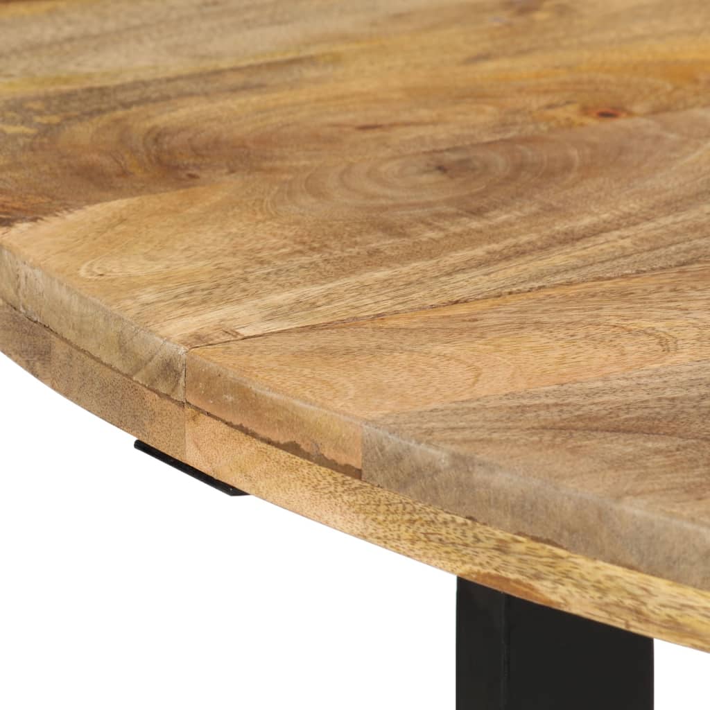 Table à manger ronde 110cm Bois de manguier massif
