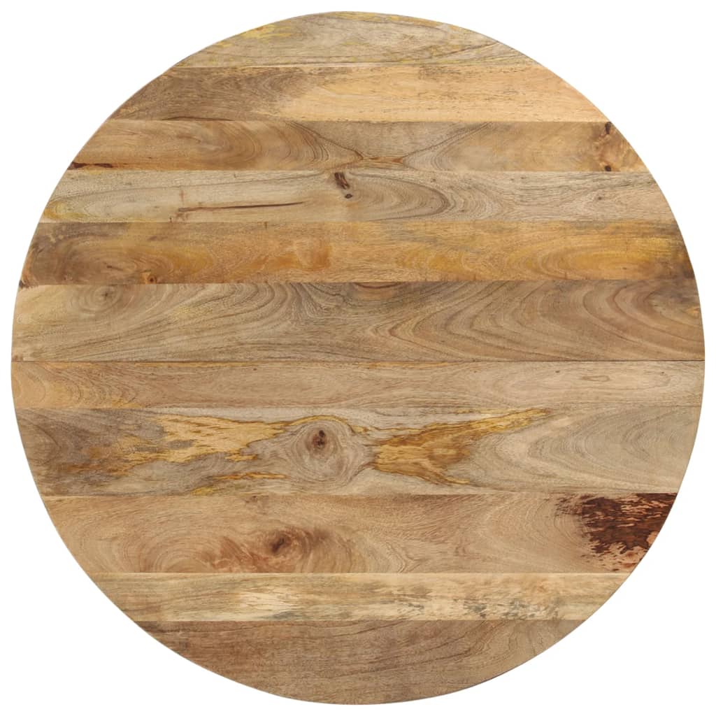 Table à manger ronde 110cm Bois de manguier massif