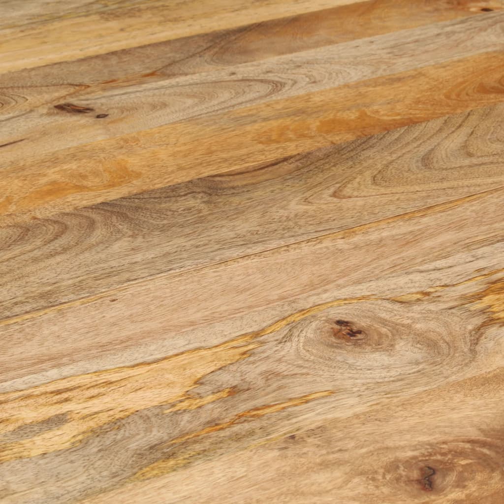Table à manger ronde 110cm Bois de manguier massif