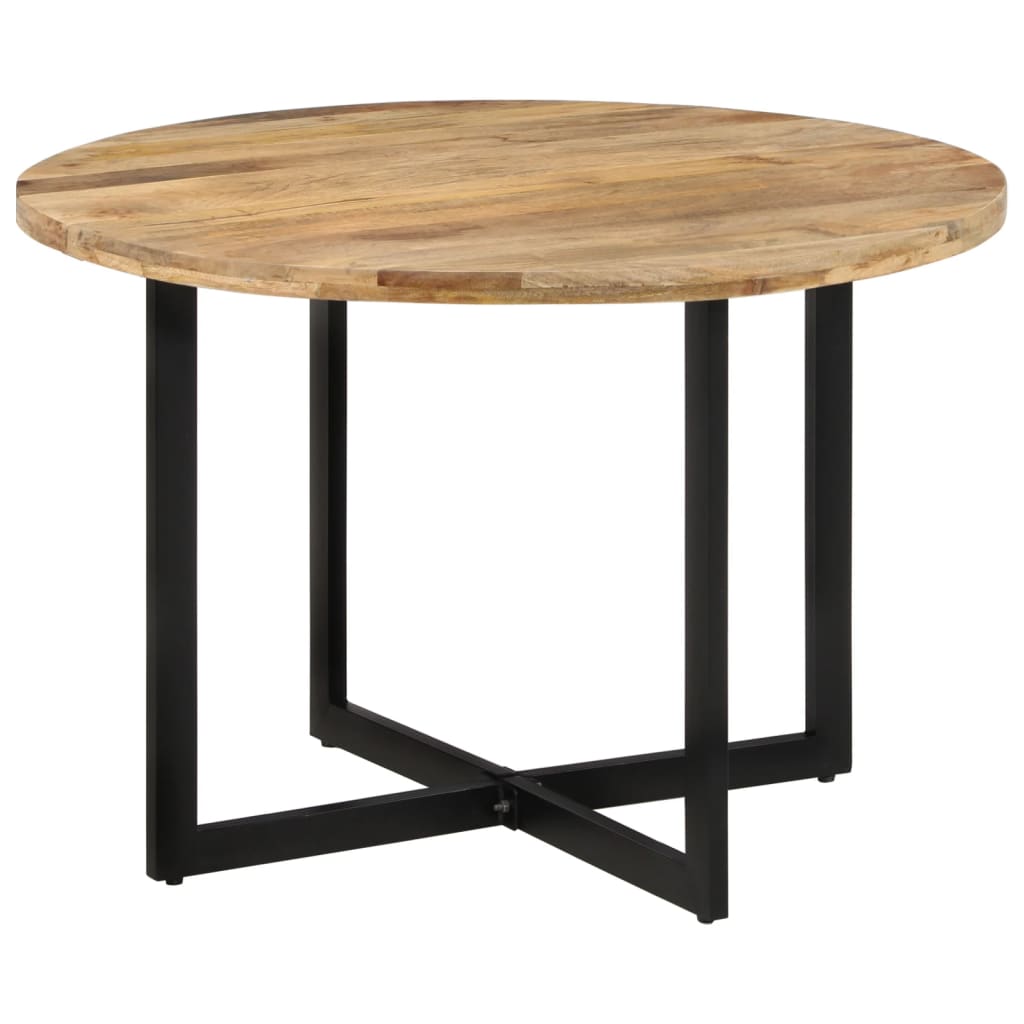Table à manger ronde 110cm Bois de manguier massif