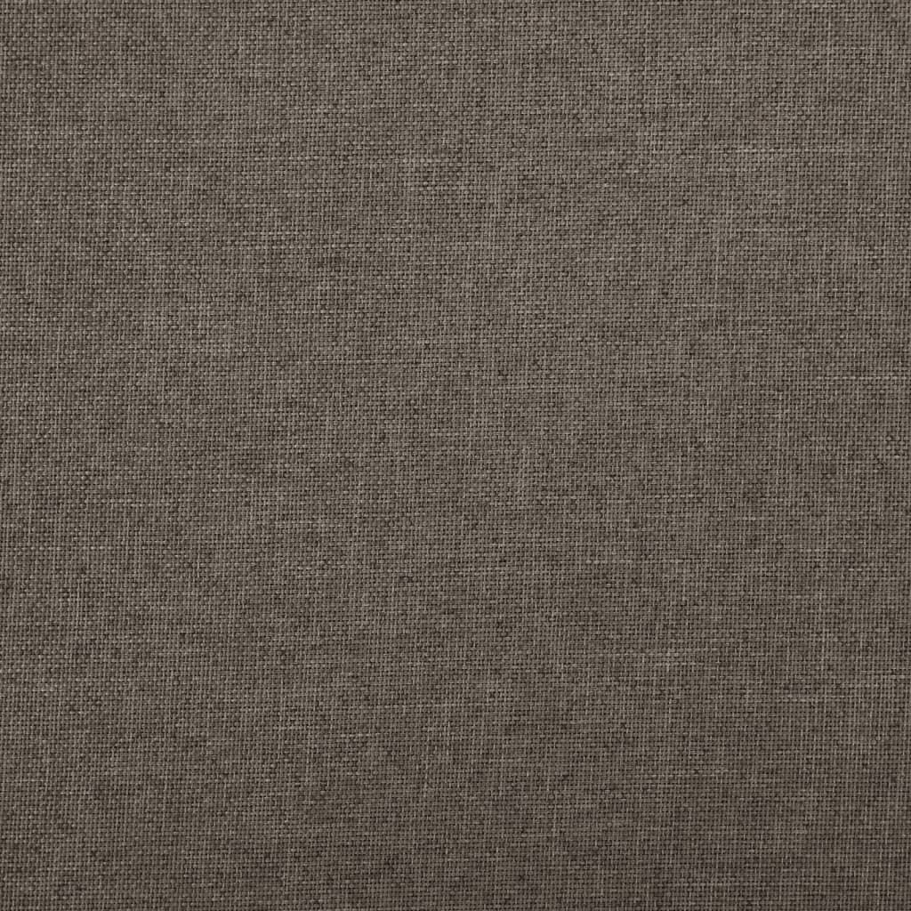 Tabourets de rangement pliables lot de 2 marron faux lin