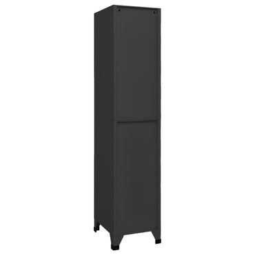 Anthrazit -Schließfachschrank 38x45x180 cm Stahl