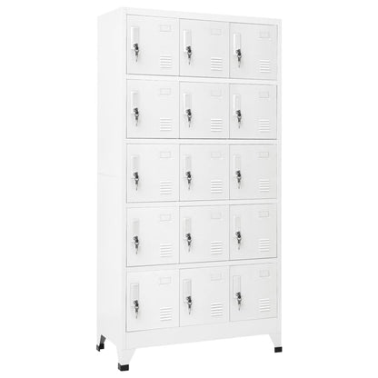 Armadietto a tazza grigio chiaro 90x40x180 cm acciaio