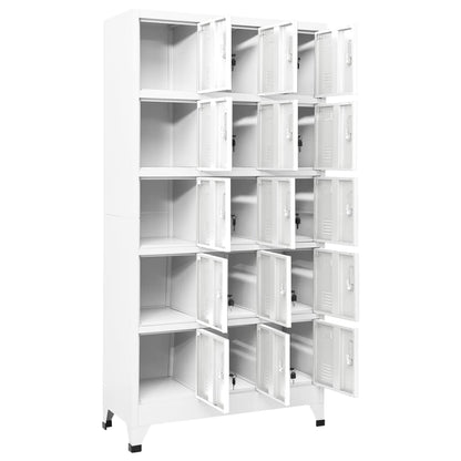 Armadietto a tazza grigio chiaro 90x40x180 cm acciaio