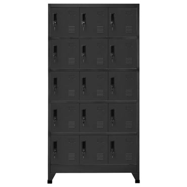 90x40x180 cm Stahl -Anthrazitschrank 90x40x180