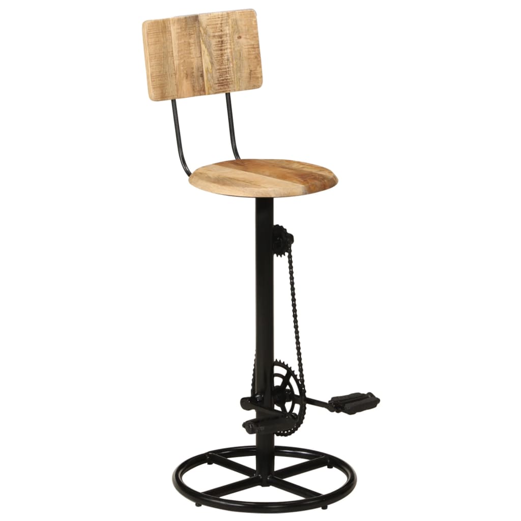 Lot bar stools 2 height 75cm Mangoier solid wood