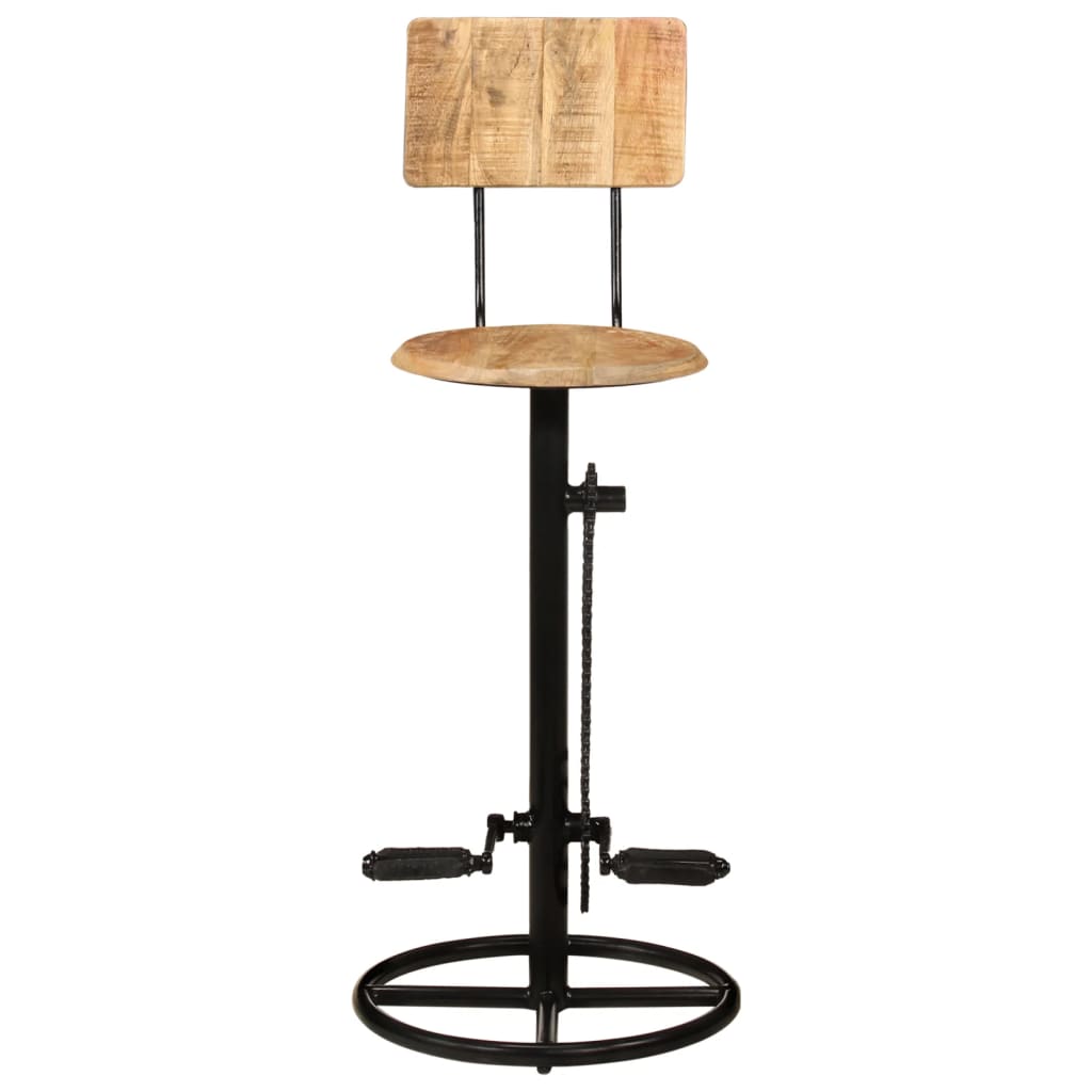 Lot bar stools 2 height 75cm Mangoier solid wood