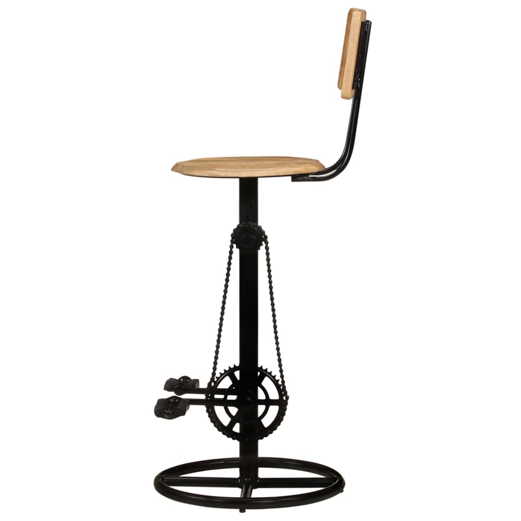 Lot bar stools 2 height 75cm Mangoier solid wood