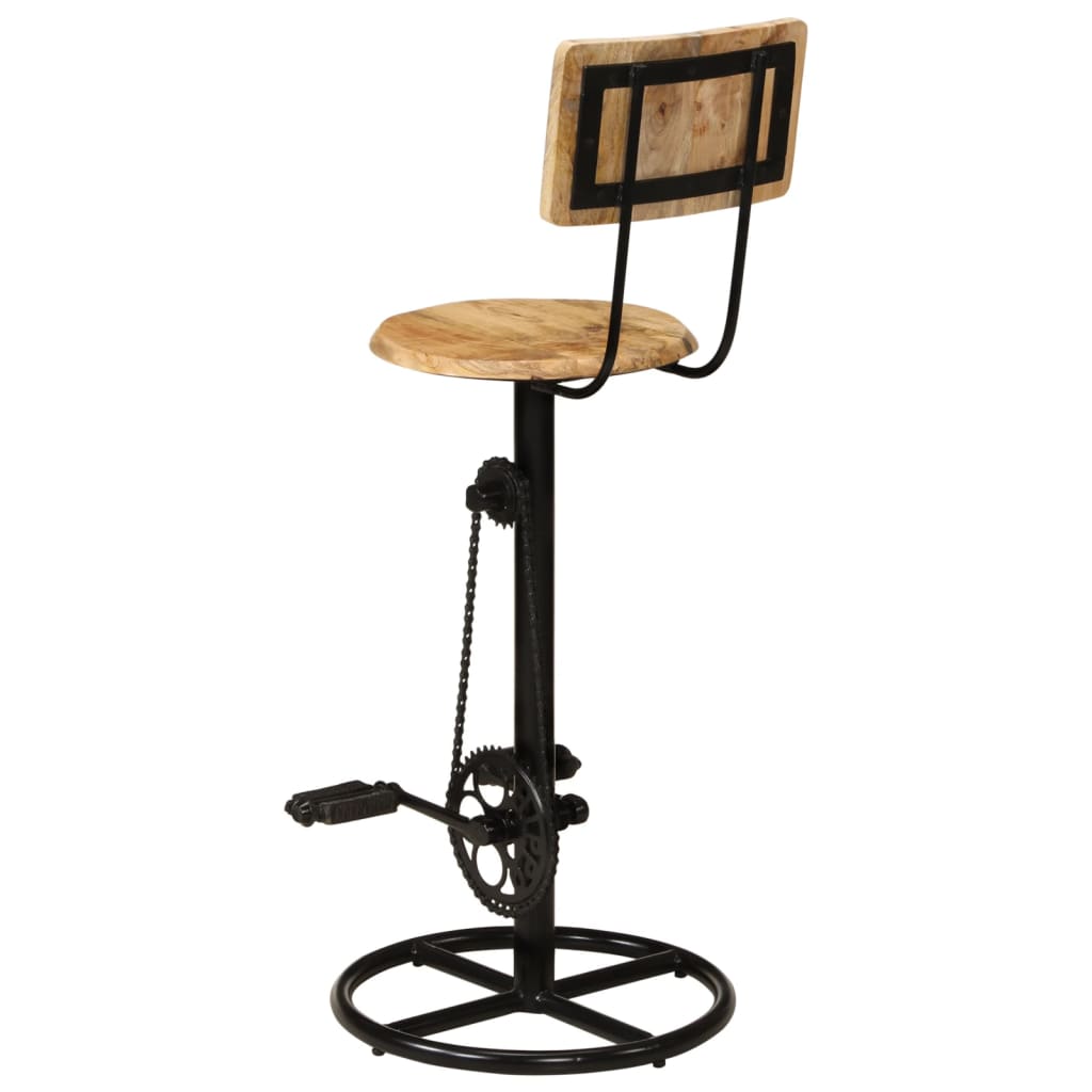 Lot bar stools 2 height 75cm Mangoier solid wood