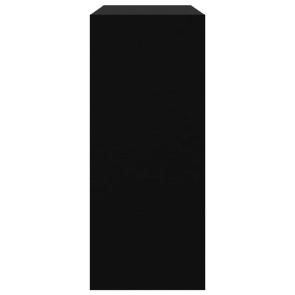 Biblioteca/separador de pieza negra 80x30x72 cm