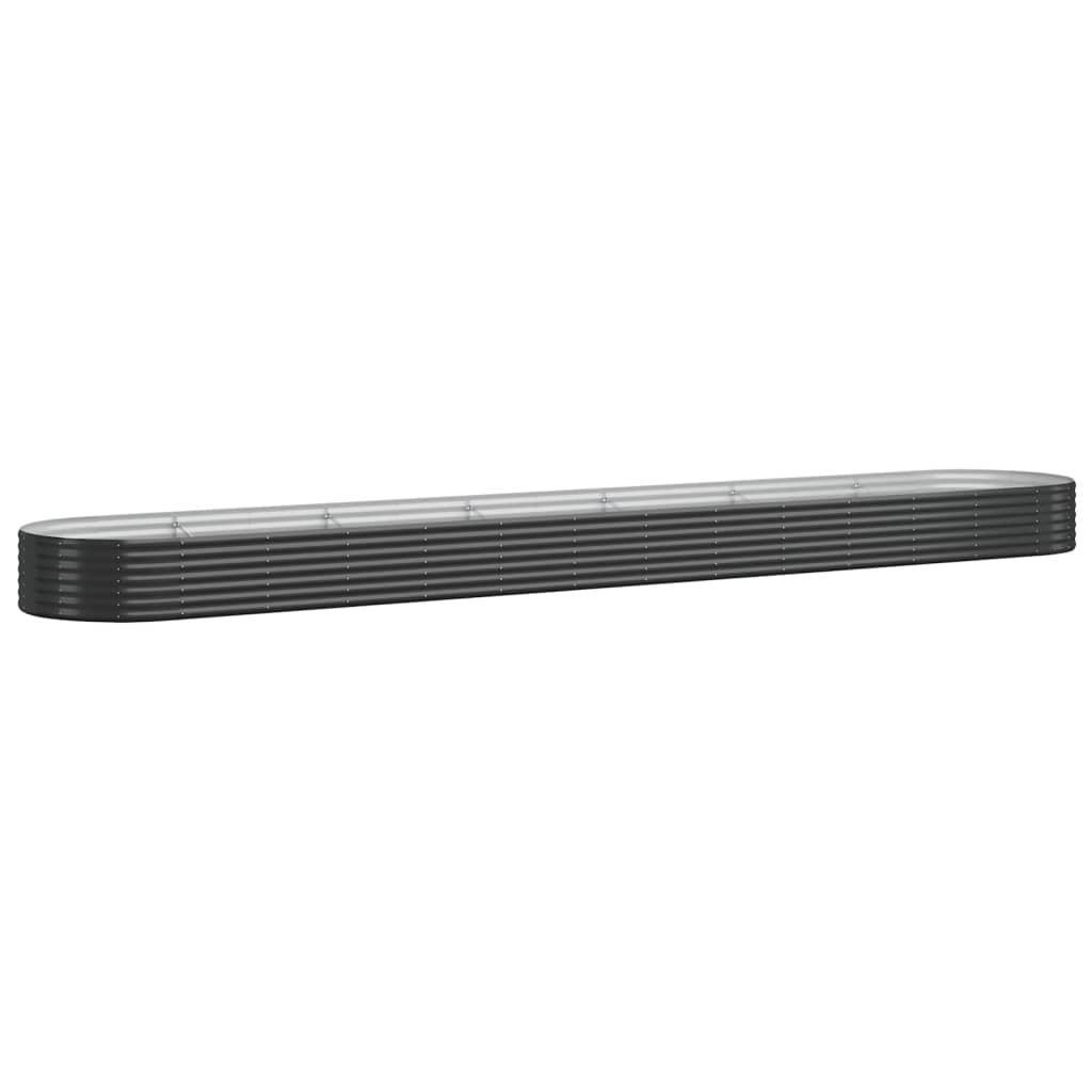 Lit surélevé de jardin Acier enduit de poudre Anthracite