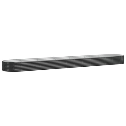 Lit surélevé de jardin Acier enduit de poudre Anthracite