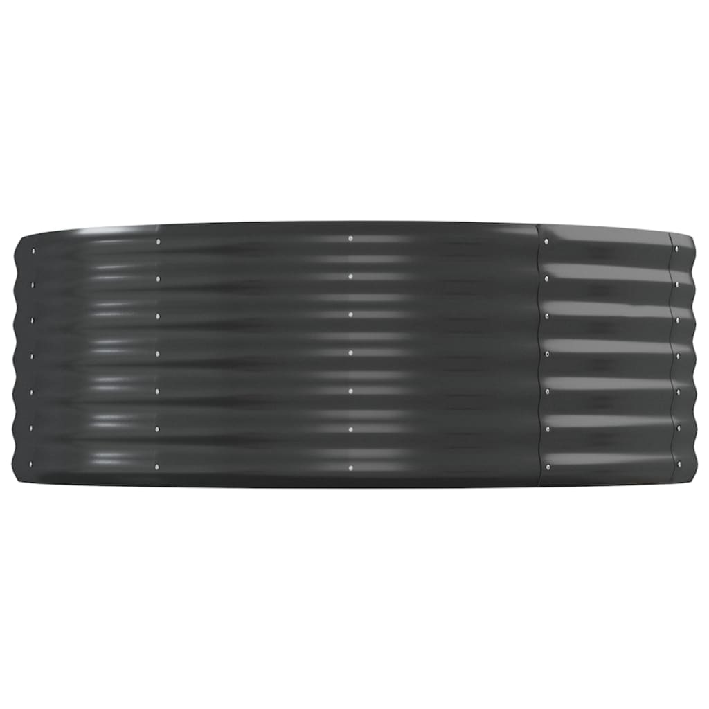 Lit surélevé de jardin Acier enduit de poudre Anthracite