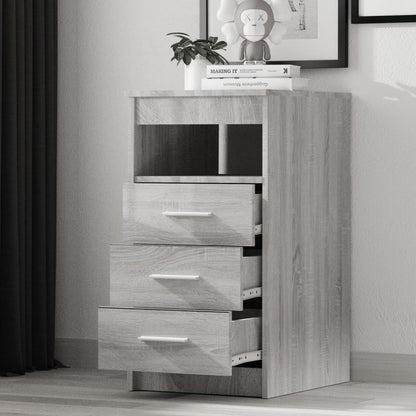 Armadio per cassetti grigio Sonoma 40x50x76 cm ingegneria