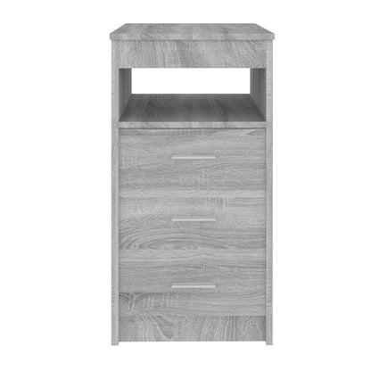 Armadio per cassetti grigio Sonoma 40x50x76 cm ingegneria