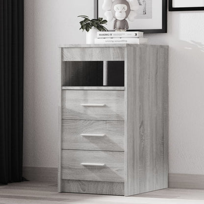 Armadio per cassetti grigio Sonoma 40x50x76 cm ingegneria