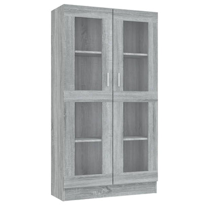 Sonoma Grey Showcase 82.5x30.5x150cm ingegneristica legna