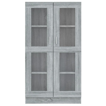 Sonoma Grey Showcase 82.5x30.5x150cm ingegneristica legna