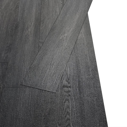 Planches de plancher PVC autoadhésif 2,51 m² 2 mm Noir et blanc