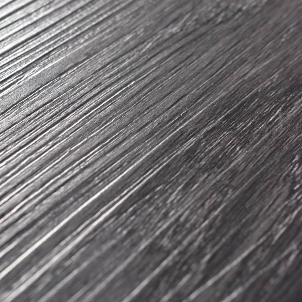 Planches de plancher PVC autoadhésif 2,51 m² 2 mm Noir et blanc