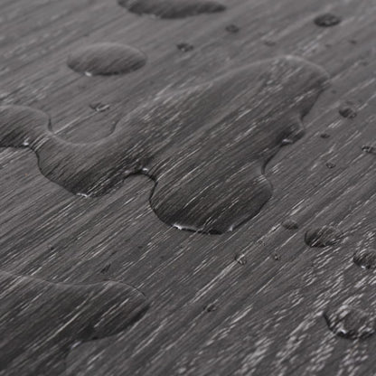 Planches de plancher PVC autoadhésif 2,51 m² 2 mm Noir et blanc