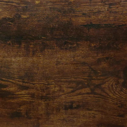 Smoked oak shoe bench 103x30x48 cm engineering wood