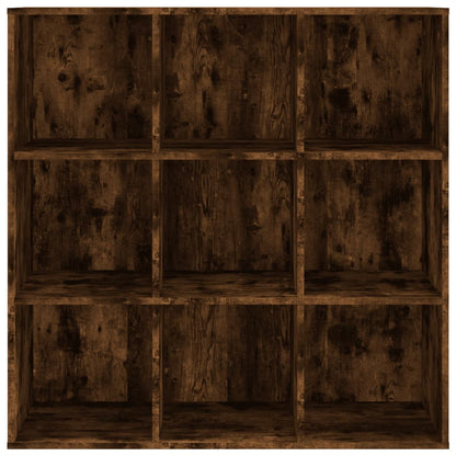 Cabinetto del libro in quercia affumicata 98x30x98 cm