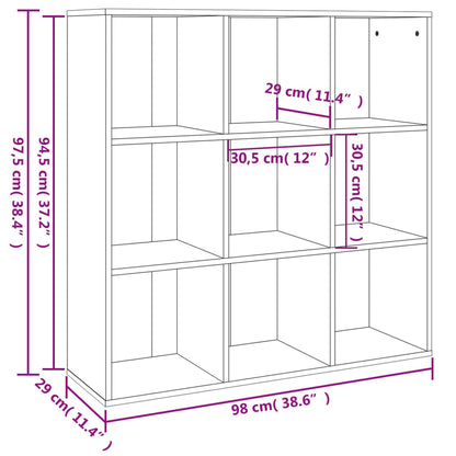 Sonoma Grey Pound Cabinet 98x30x98 cm