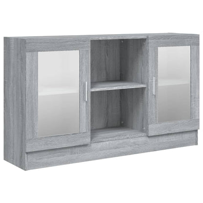Sonoma Grey Display Armadiet 120x30.5x70 cm Legno di ingegneria