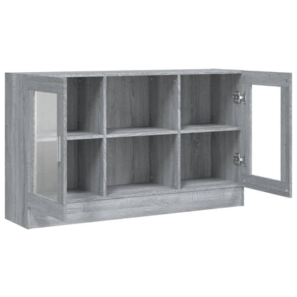 Sonoma Grey Display Armadiet 120x30.5x70 cm Legno di ingegneria